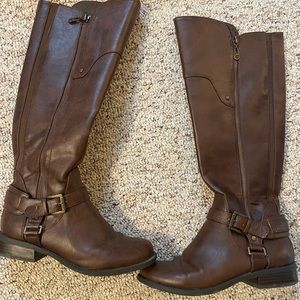 G By Guess Brown Knee High Boots
